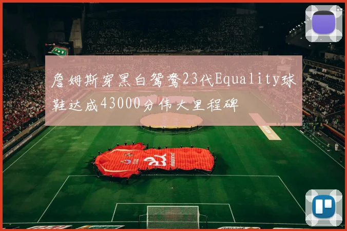 詹姆斯穿黑白鸳鸯23代Equality球鞋达成43000分伟大里程碑